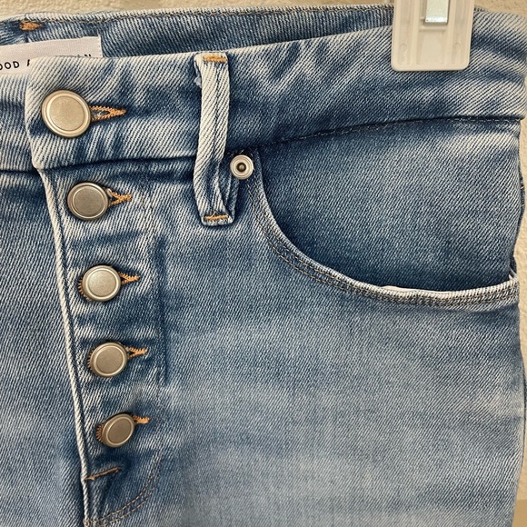 Good American Exposed Button Fly High Rise Jeans - Picture 6 of 10